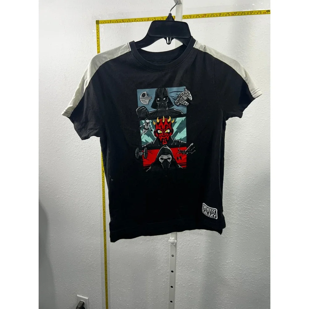 Star Wars Boys T-Shirt Darth Vader Darth Maul Kylo Ren Black‎ Size 11/12 L